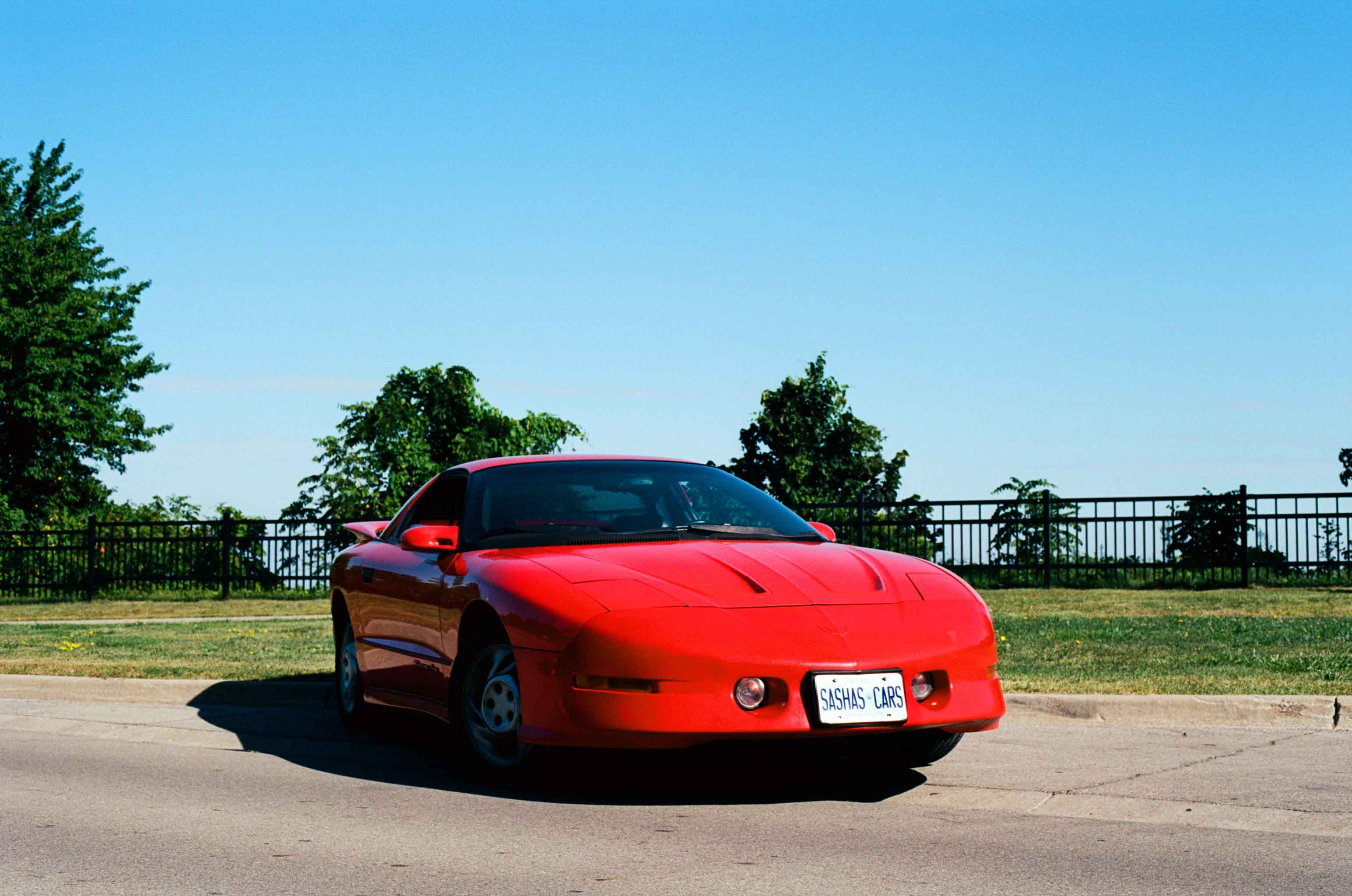 Red Pontiac Firebird Trans Am